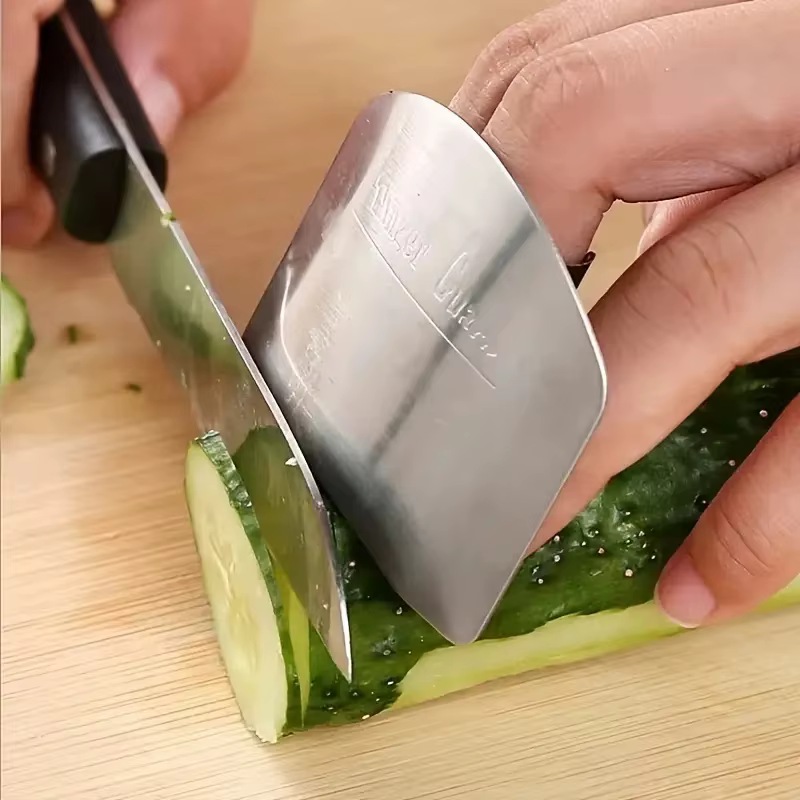 Protège-doigts en acier inoxydable pour coupe de légumes, protège-mains, gadget de cuisine, housse d