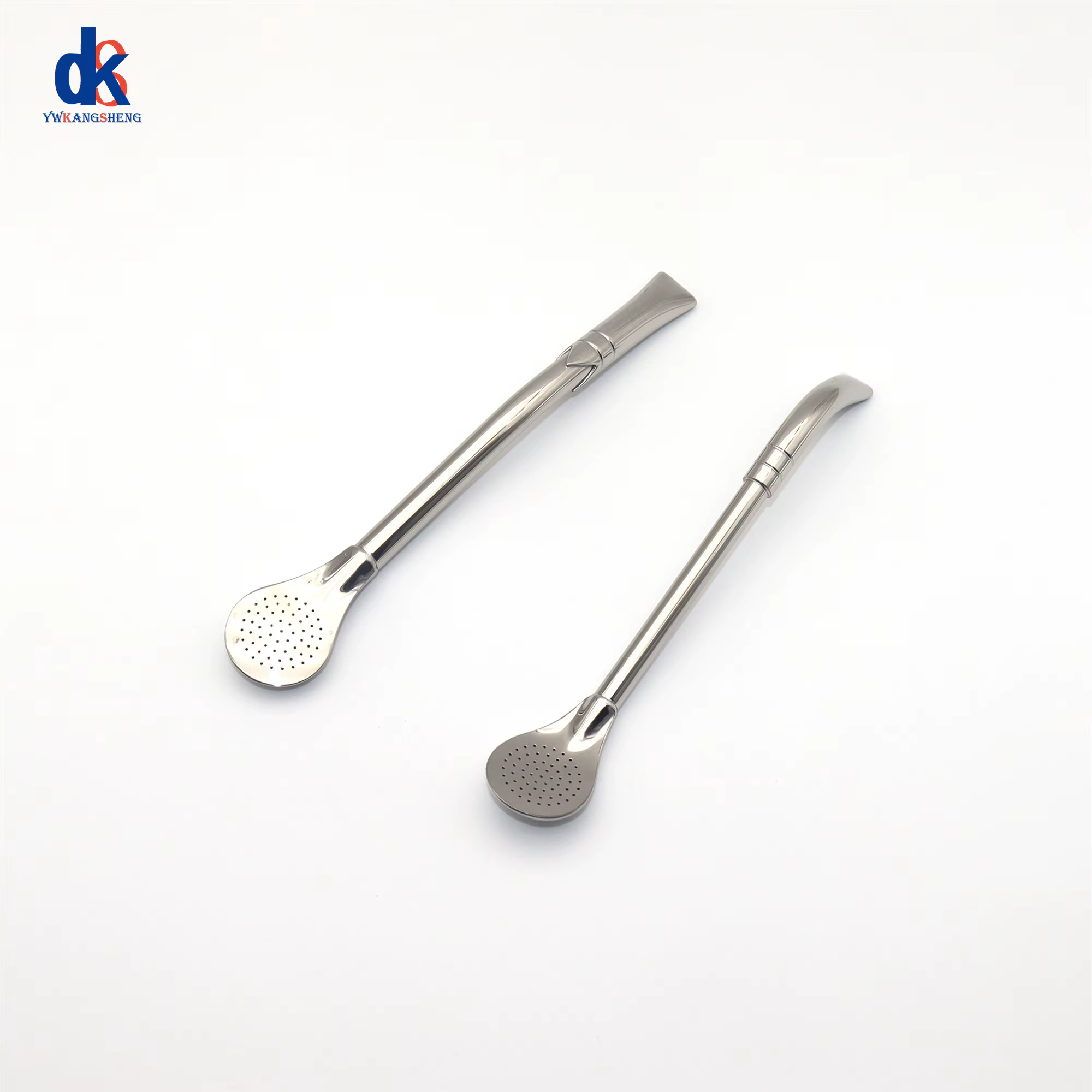 Nouveau Cuillère à paille en acier inoxydable 304, filtre à thé, Yerba Mate Bombilla, cuillères à ca