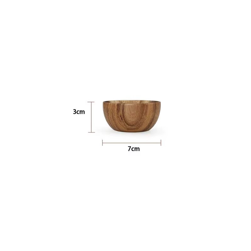 Bol à salade en bois de qualité supérieure, sûr pour les aliments, naturel, rond, durable, pour frui