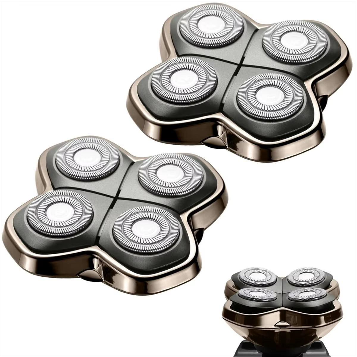 Stock limité, lot de 2 têtes de rechange professionnelles pour rasoirs Skulls Pitbulls Gold PRO, Sil