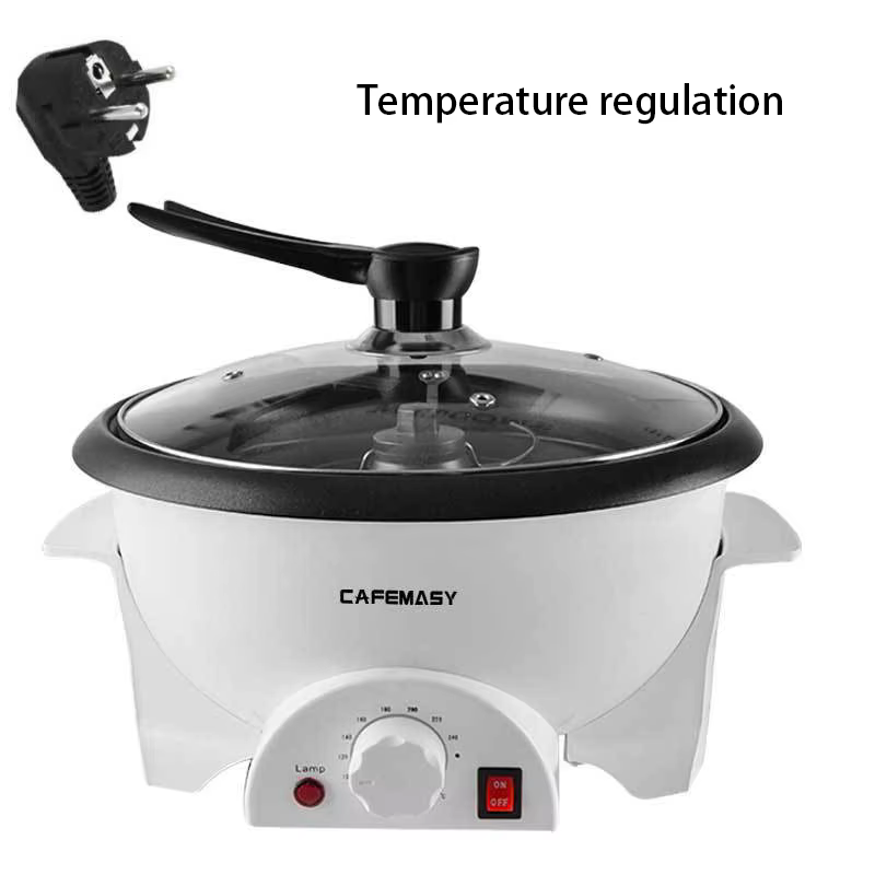 Torréfacteur Électrique de Grains de Café, Machine à Torréfier les Arachides et les Céréales avec Ré