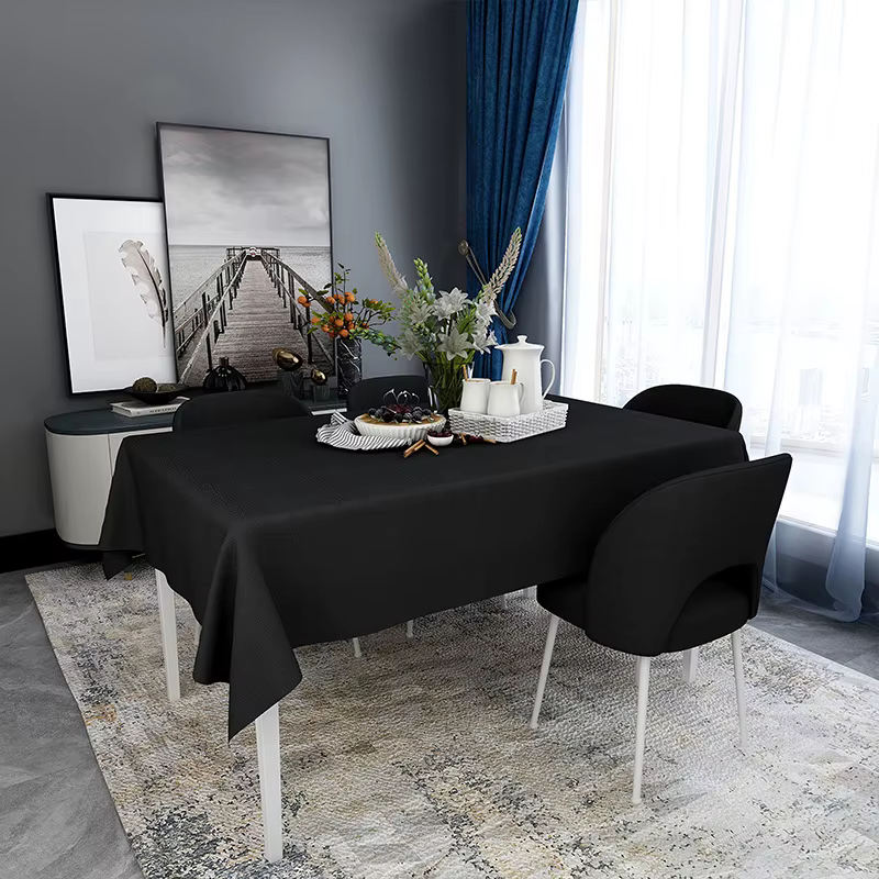 Nappe en PVC OL en stock, imperméable, résistante à l'huile, sans lavage, résistante à la chaleur, c