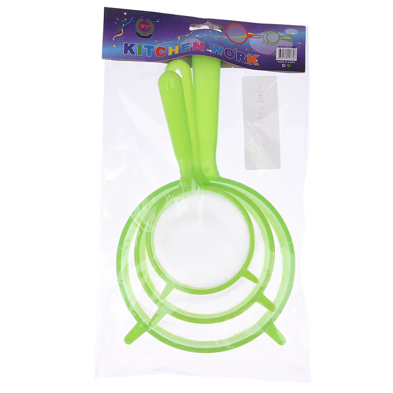 Passoire en plastique à maille fine pour jus, thé, farine, tamis, outils de cuisson spectaculaire, a
