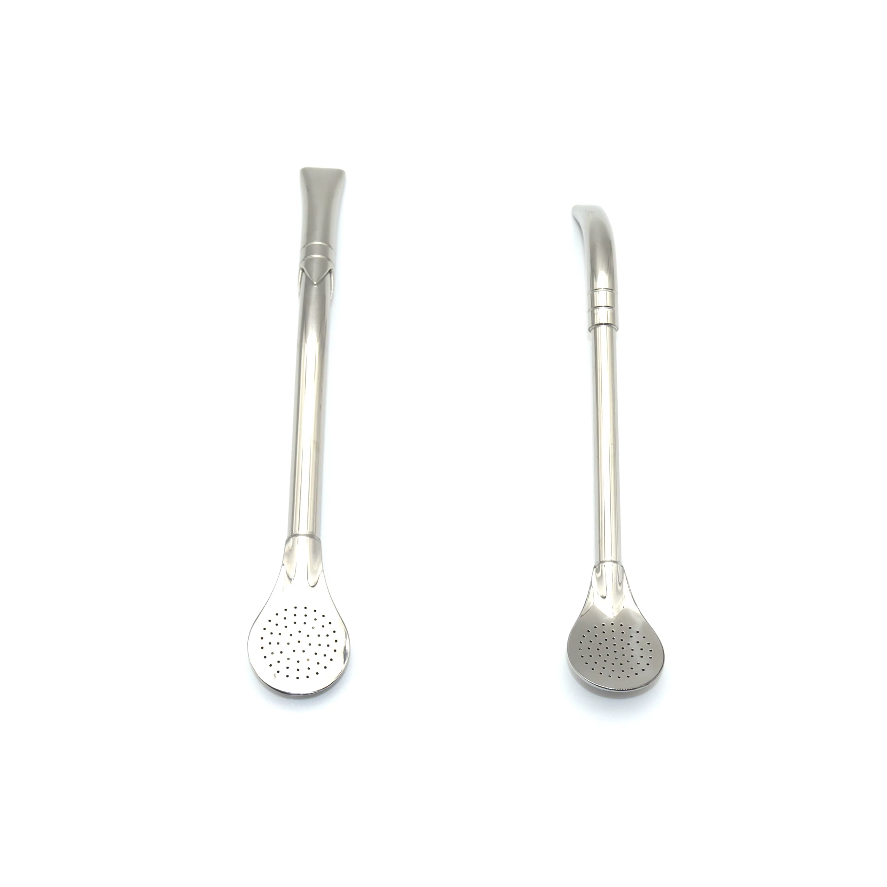 Nouveau Cuillère à paille en acier inoxydable 304, filtre à thé, Yerba Mate Bombilla, cuillères à ca
