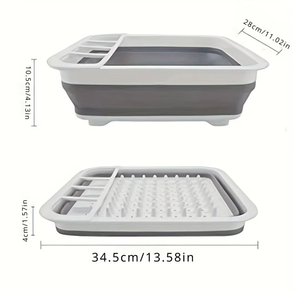 Égouttoir à vaisselle pliable avec porte-ustensiles, camping-car, camping-car, 1 porte-vaisselle en 