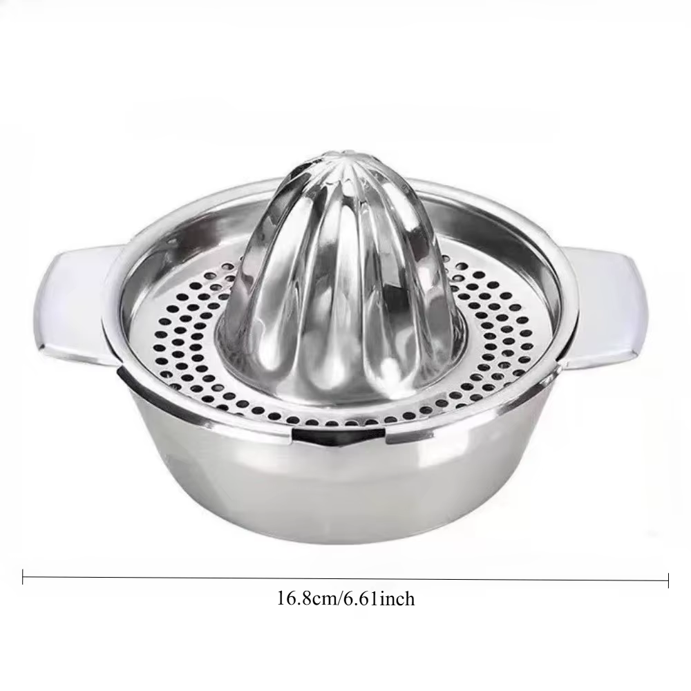Presse-agrumes manuel en acier inoxydable, presse robuste de 43.96oz pour Oranges/citrons/grenades, 