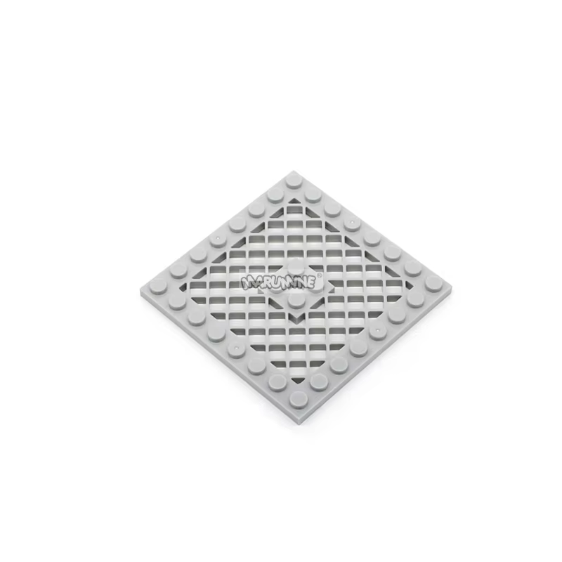 Marumine-Plaque modifiée 8x8 avec grille et trou au centre, pièces de briques, outils de constructio