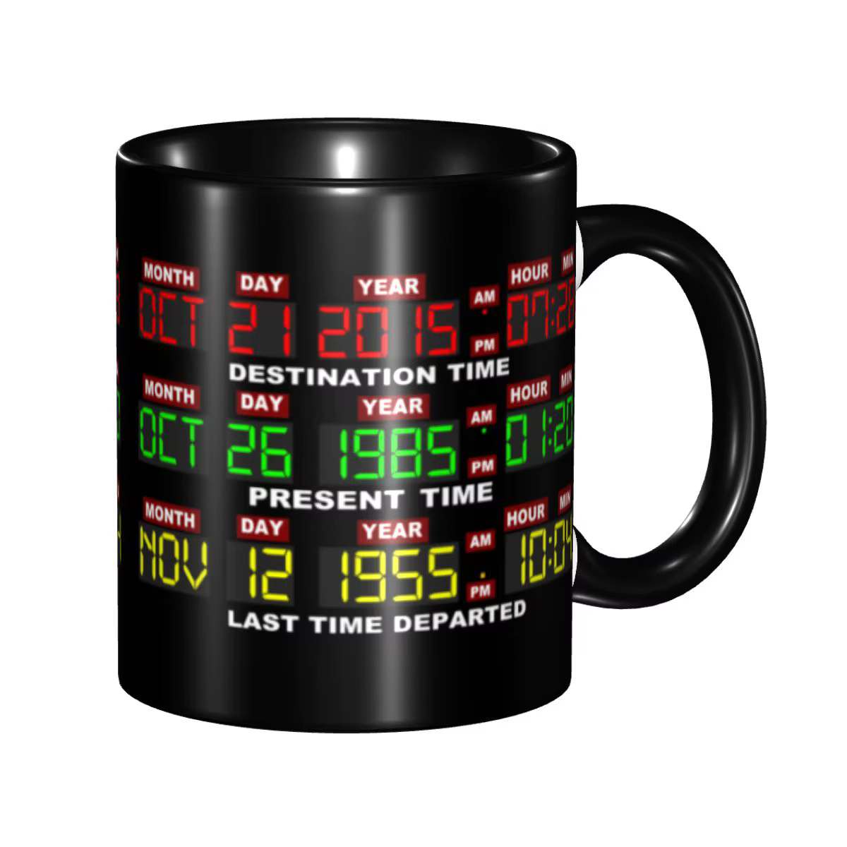 Circuits de temps personnalisés sur tasse bricolage retour vers le futur tasse à café en céramique t