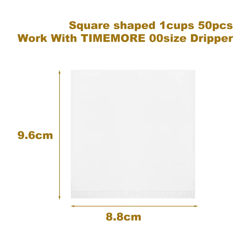 TIMEMORE papier filtre à café 50pcs verser sur les filtres en papier café maison papier filtre en fo