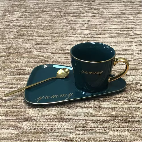 Café lait thé tasse bureau hôtel loisirs thé boîte-cadeau tasse avec cuillère européen luxueux en cé