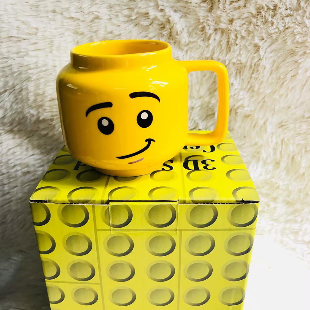 Tasse en céramique de 250ML, dessin animé mignon, café, lait, thé, verres, motif d'expression d'impu
