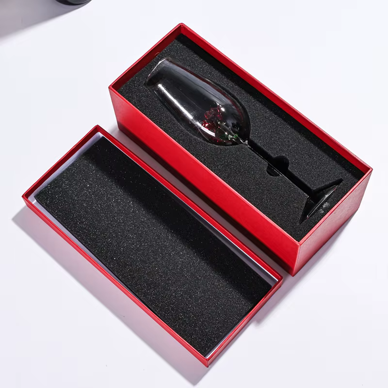 Verre à Champagne en Clip avec Rose à l'Intérieur, Cadeau Créatif, pour ixde Mariage, Flûtes Romanti