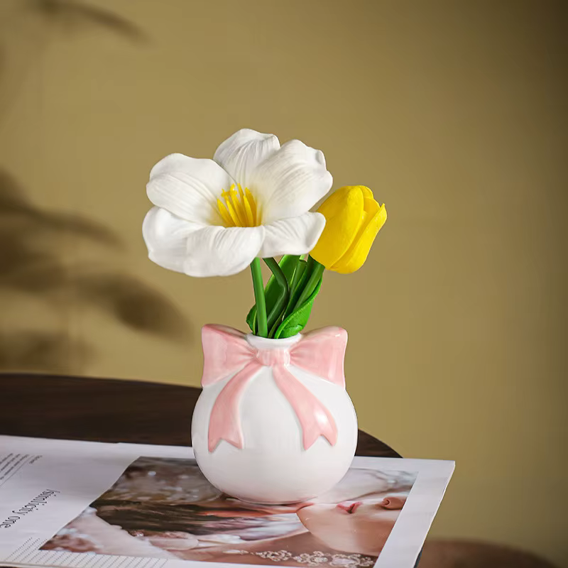 Vase en céramique pour costume de réception de mariage pour pièce maîtresse d'herbe de Pampa, Vase e