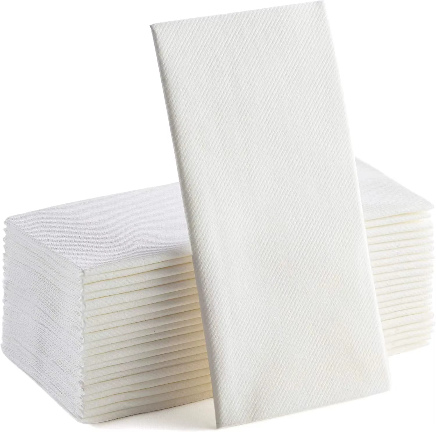Serviettes en papier à sensation de lin longue, 100 pièces, serviettes jetables 30x43cm, serviette a