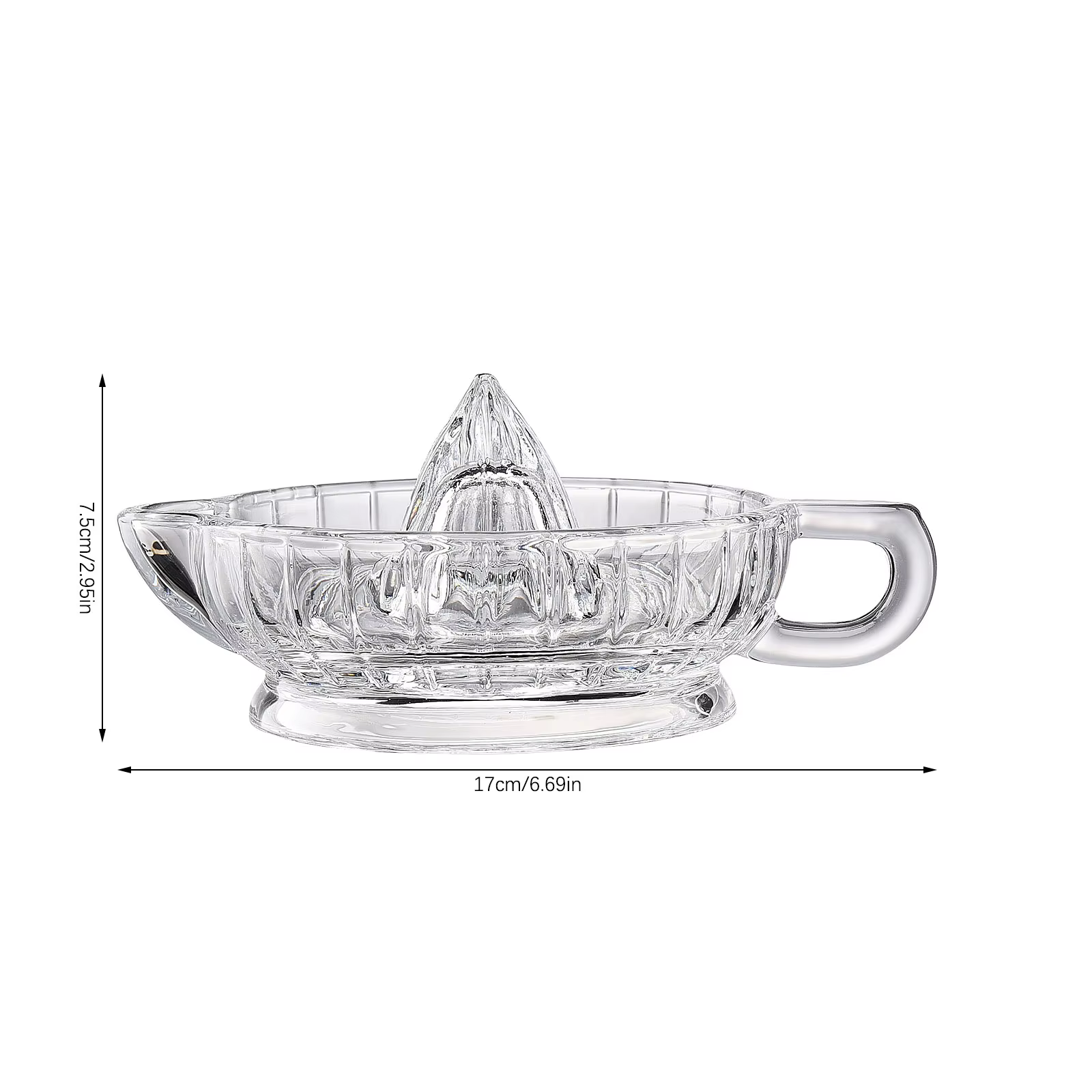 Presse-agrumes/presse manuelle en verre, adaptée aux citrons et aux agrumes