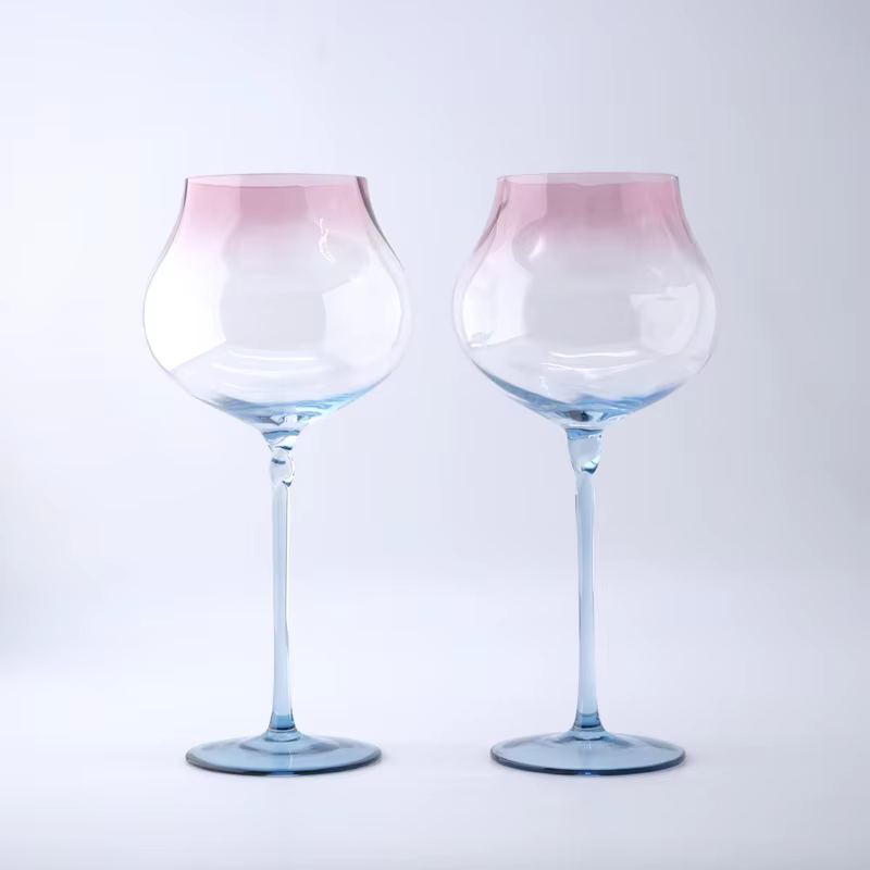 Verres à vin rouge nickel é de grande capacité, verres à vin bordeaux et bordeaux, verre en cristal 