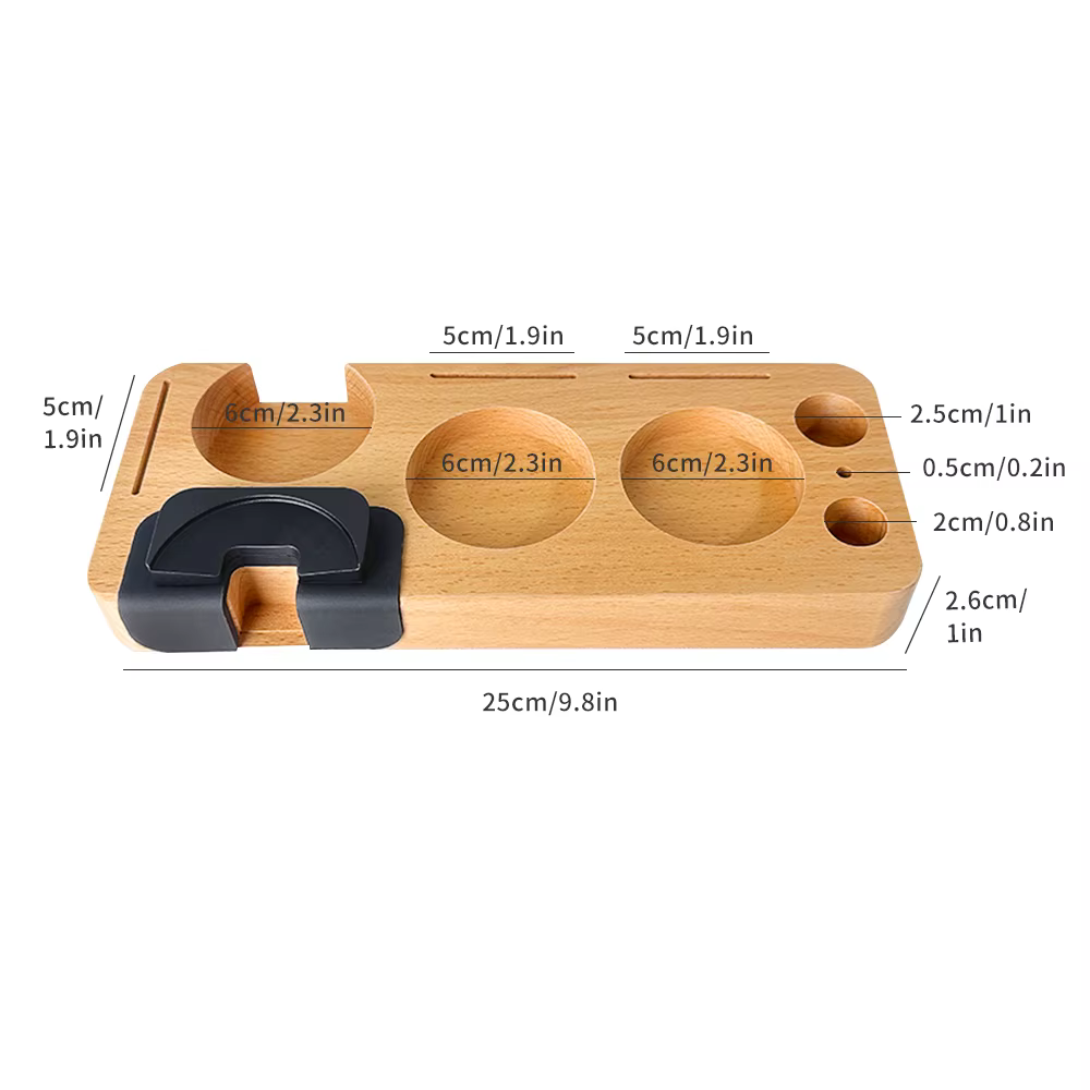 CAFEMASY-Station de bourrage de café en bois, organisateur d'outils à café Compatible avec/pour Xblo