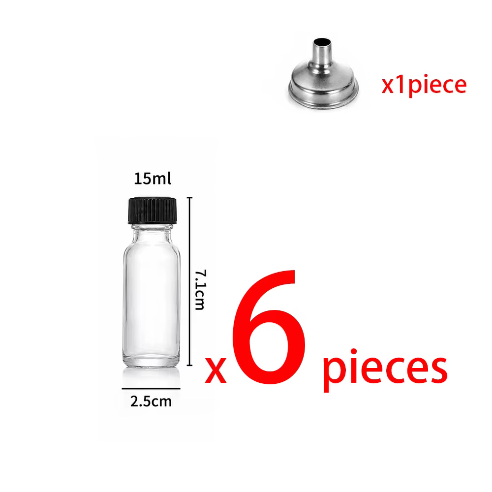 Bouteilles en verre modernes avec couvercles, idéales pour le jus de gingembre, l'huile, mini-conten