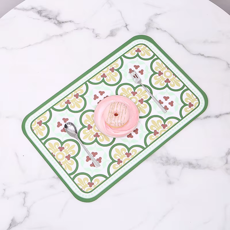 Ensemble de sets de table de ferme scandinave – 45x30cm, résistant à la chaleur et à l'eau, décor de