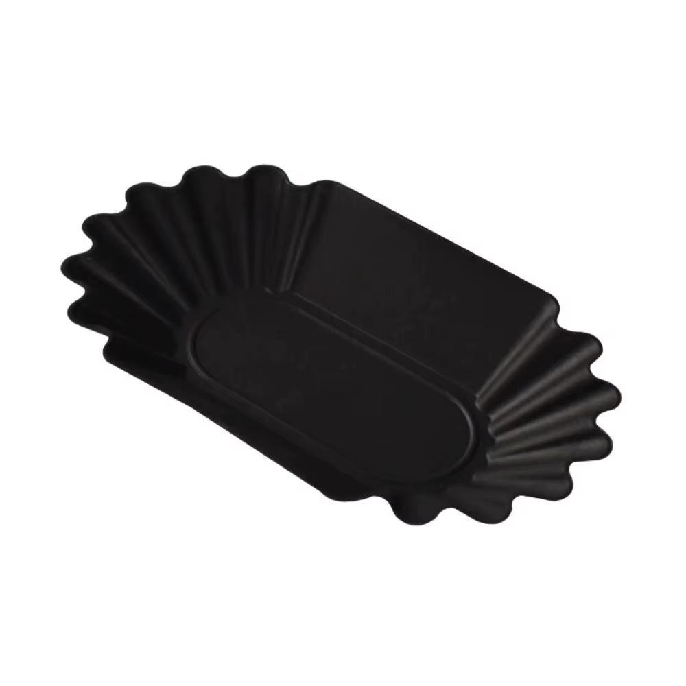 Plateau en plastique pour grains de café, 22.3x13x3.5cm, plateau de présentation ovale pour échantil