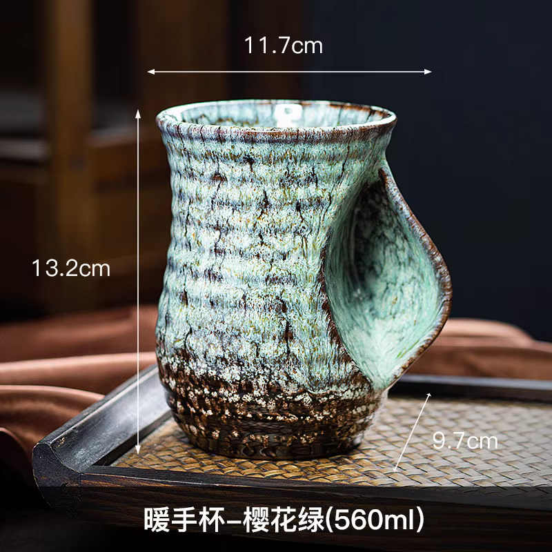Tasse à café créative en céramique de 500ml, poterie modifiée au four, tasses à thé mignonnes, tasse