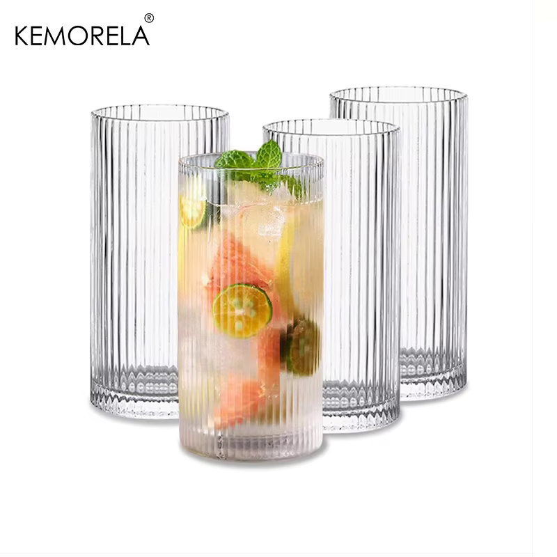Ensemble de Verres à Cocktail Transparents, Verre de Lit de Style Vintage, Standard, Bar, Boissons, 
