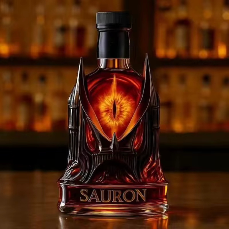 Carafe à whisky Fantasy Eye – Carafe à liqueur en verre de style gothique pour bourbon et scotch, ca