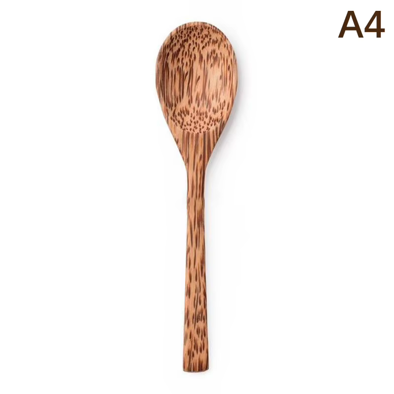 # Bol en noix de coco naturel fait main |   Vaisselle écologique avec fourchette et cuillère pour de