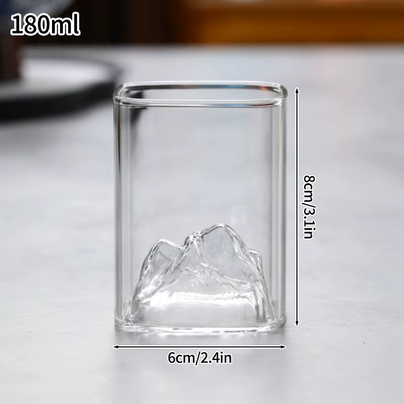 Verre à eau transparent, Tasse à whisky, Tasse à café, Lait, Jus, Accessoire de cuisine, Tasses rayé