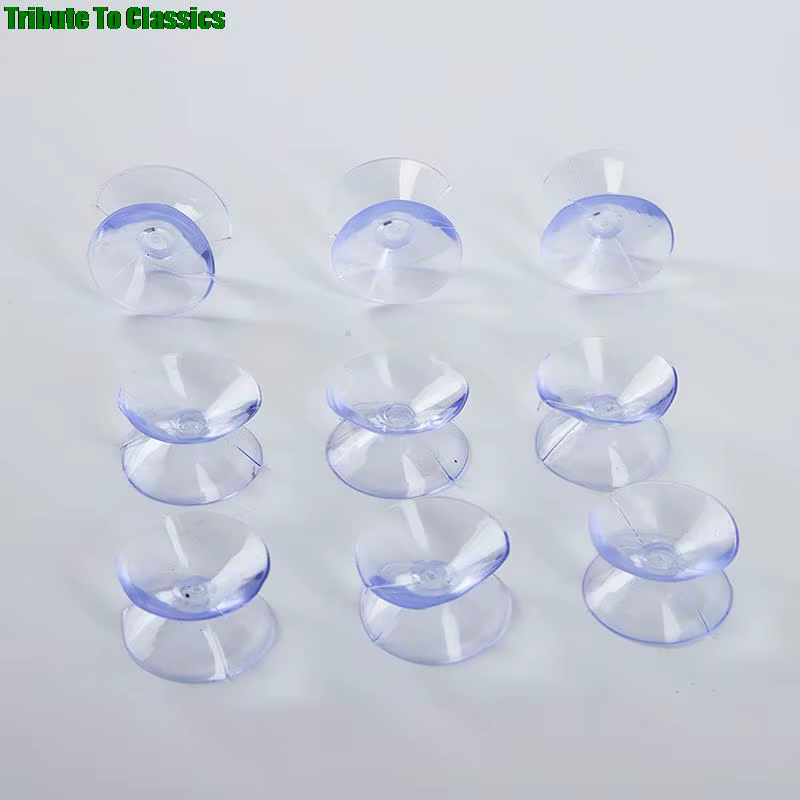 Ventouses Double face en Pvc, 10 pièces/lot, tampons à ventouse pour verre, ventouse en plastique, p