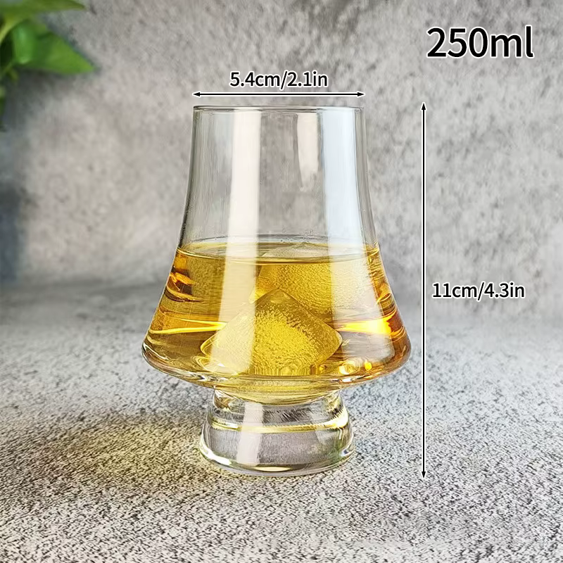 1 verre à whisky transparent, verre de dégustation, verre à vin, verre à brandy, verre à scotch, ver