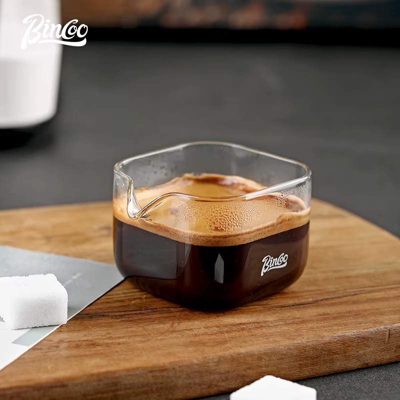 Verres à expresso transparents avec échelle, tasse à mesurer, tasse flacon de café, verre à lait, ou