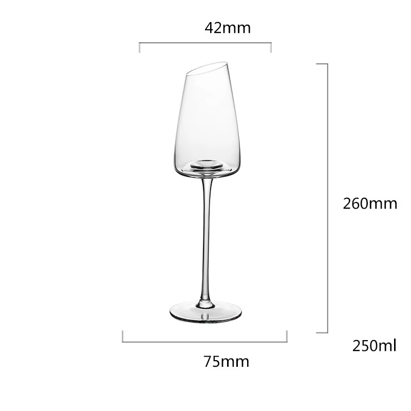 4/2/1Pc Haut De gamme Longue Tige Gobelet en Verre à Vin Rouge Coupe Outil de Cuisine Champagne Verr