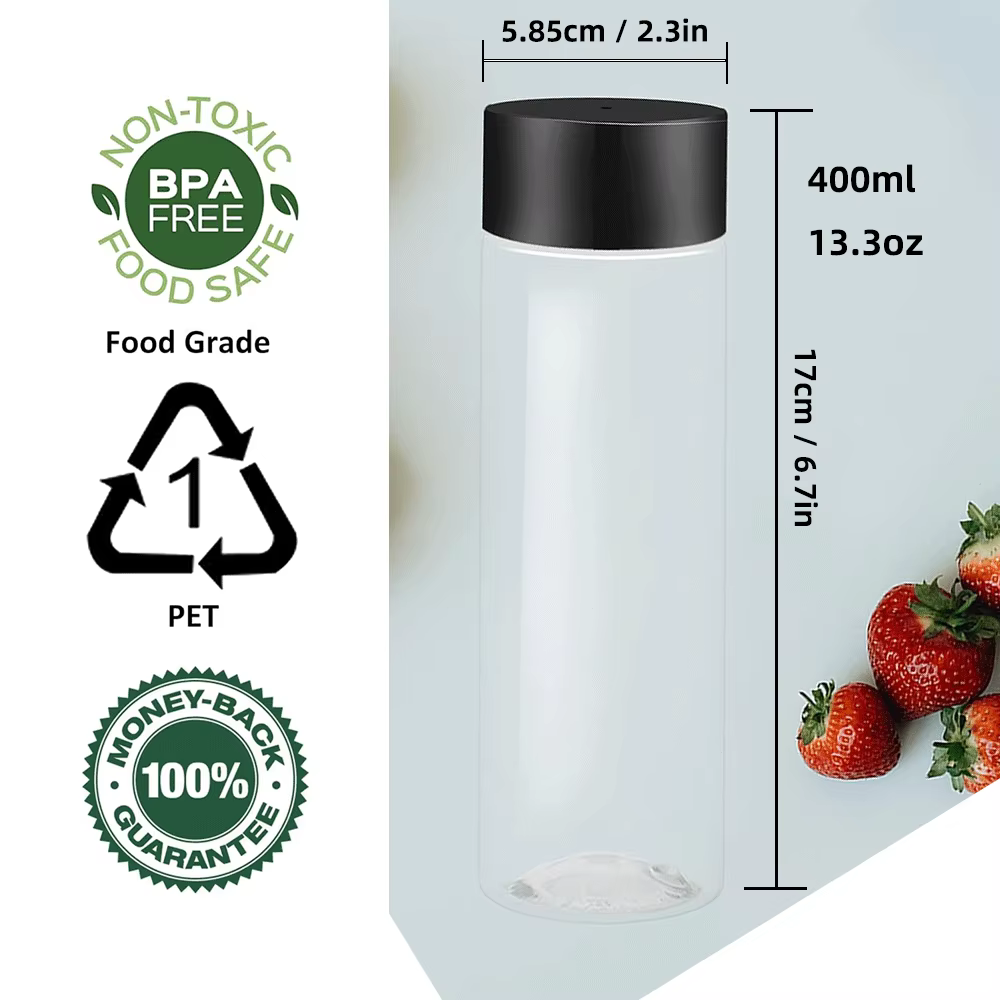 ✨ Bouteilles de jus/eau réutilisables en plastique vides en vrac, 6/12/24 pièces, comme bouteilles