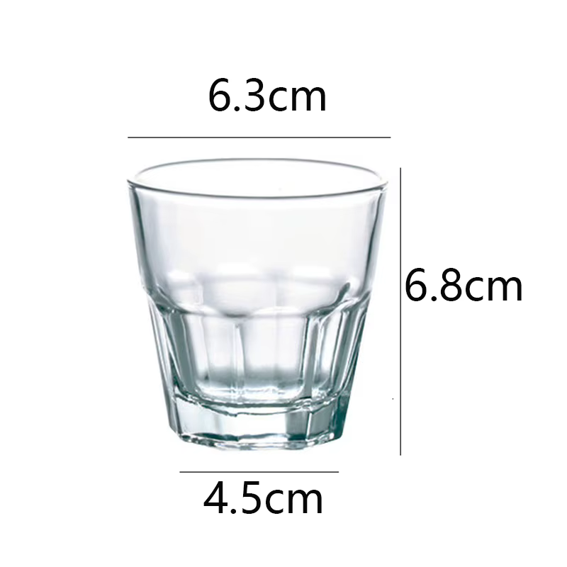 Verres en verre transparent, tasse à lait, bouteille d'eau, verre standardisé, tasse de rince-bouche