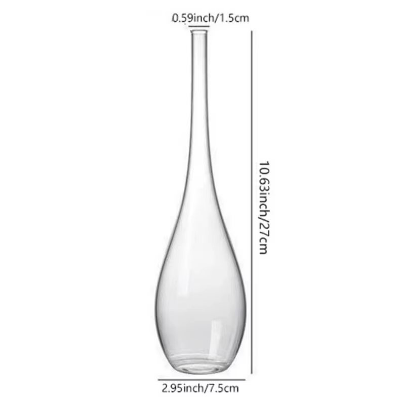 Vases à bourgeons en verre contemporains, décoration de maison Zen, Vase Transparent en forme de cyl