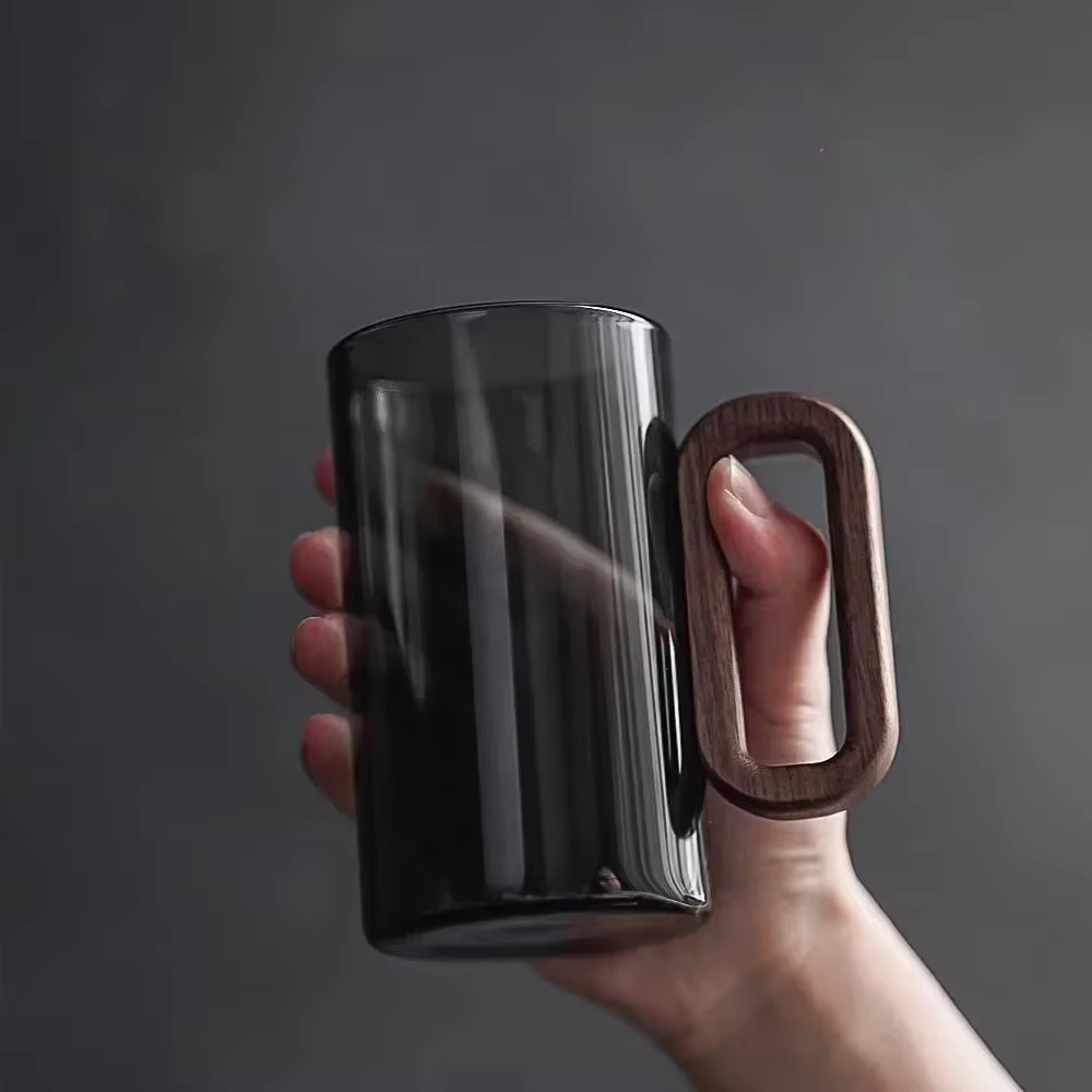 NewGlass – tasse monocouche en bois de verre, tasse à thé Pyrex à haute teneur en Borosilicate, gran