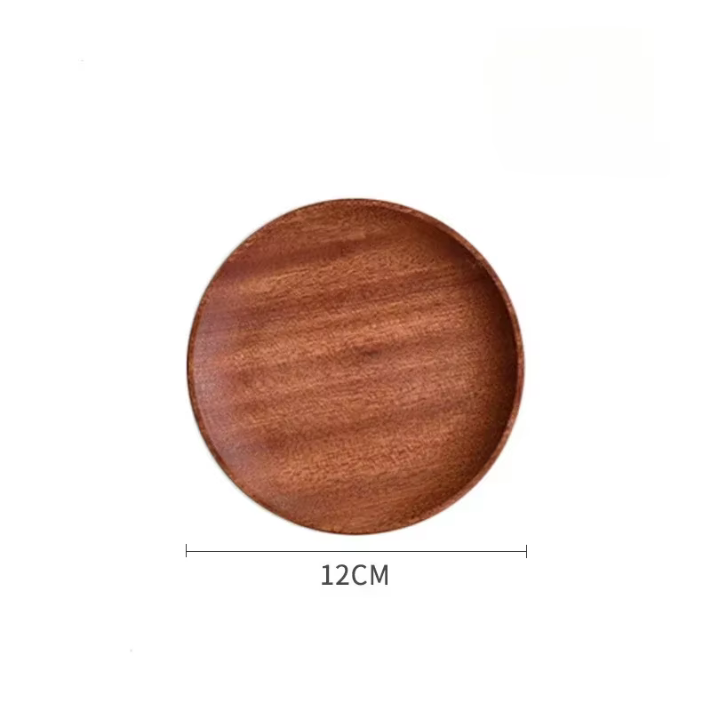 Plateau en bois de noyer Ins Wind, petit assiette en bois, assiette à dîner rectangulaire japonaise,