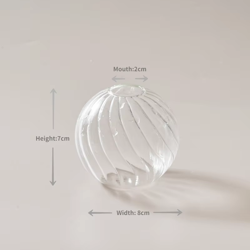 Vase Transparent moderne décor à la maison Vase décoration maison mariage Vase en verre clair Vases