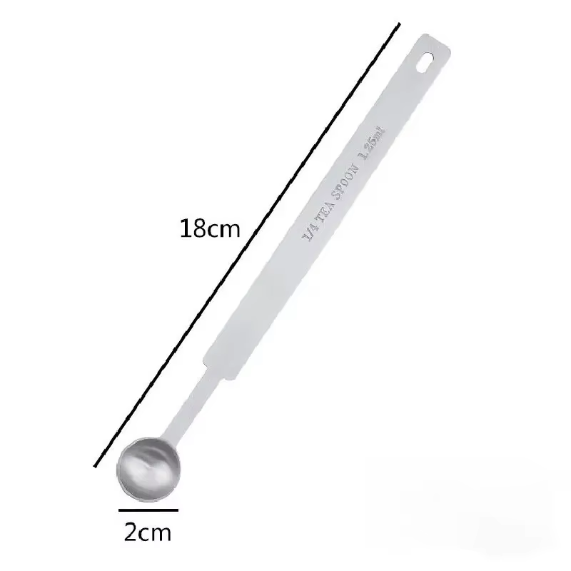 Cuillère à mesurer polyvalente en acier inoxydable, 1.25/2.5/3.75/5/7.5/10/15ml, cuillère à mesurer