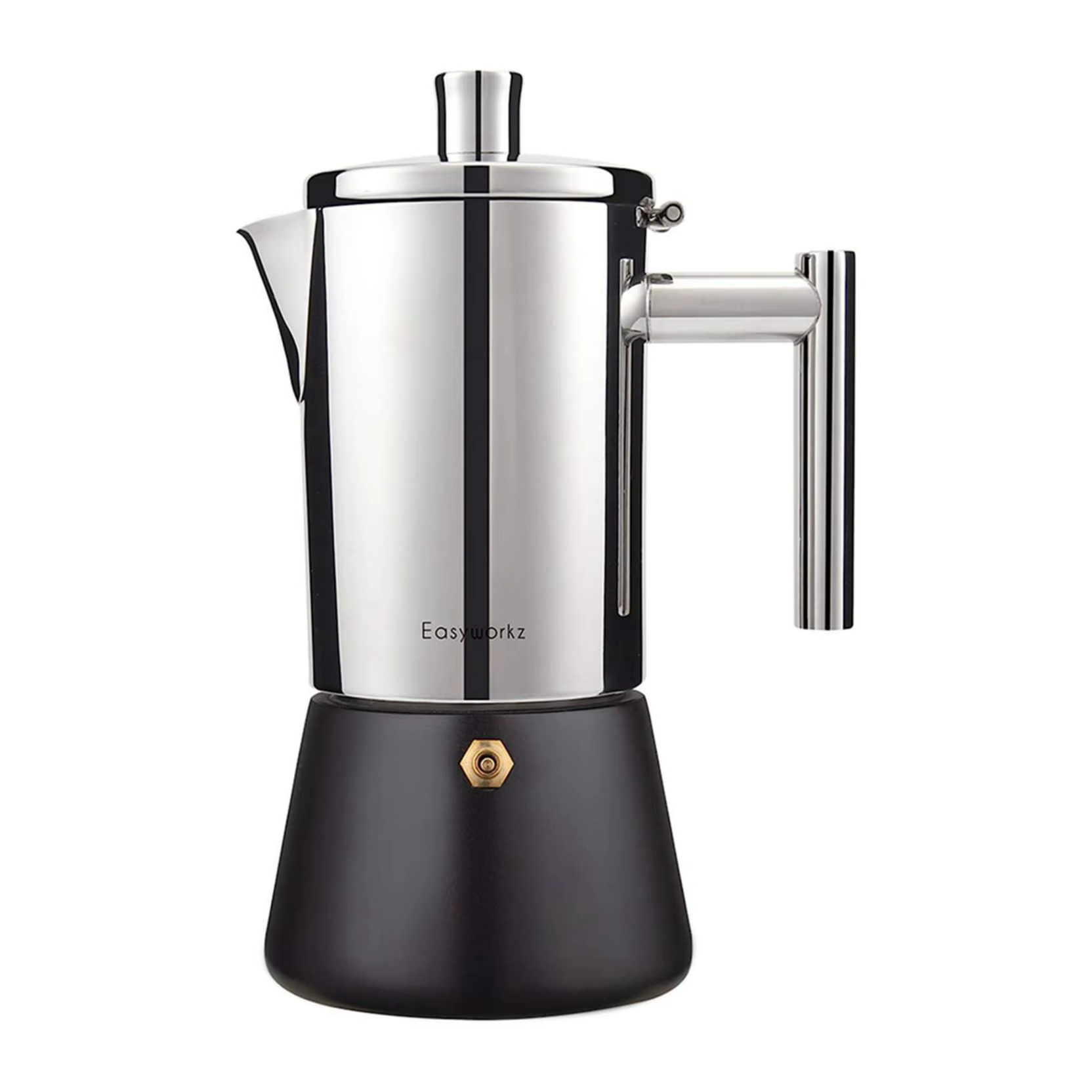 Easyworkz Diego cuisinière Machine à expresso en acier inoxydable Machine à café italienne Machine à