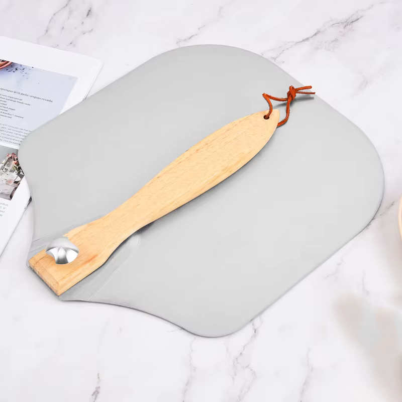 Grande palette perforée à Pizza, poignée courte pour four tournant, outils de cuisine, cuisson de Pi