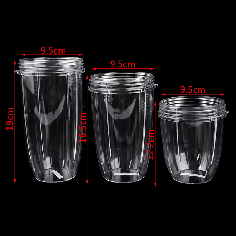 Tasse de presse-agrumes transparente de remplacement, 1 pièce, pour presse-agrumes NutriBullet Nutri
