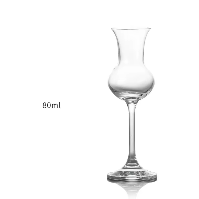 Gobelet à tulipe fine en cristal pour mariage, verre à rhum, gobelet à whisky, t84à vin, parfum, ode