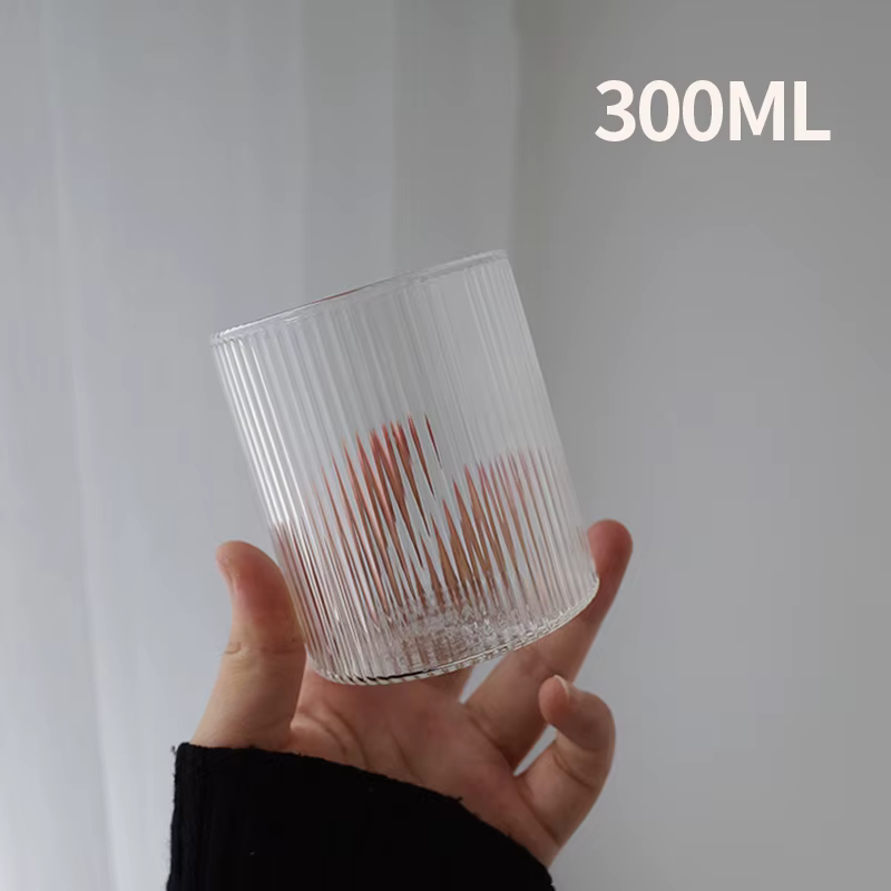 1/6 pièces tasse en verre japonaise lait café tasse en verre tasse transparente bière Ins eau potabl