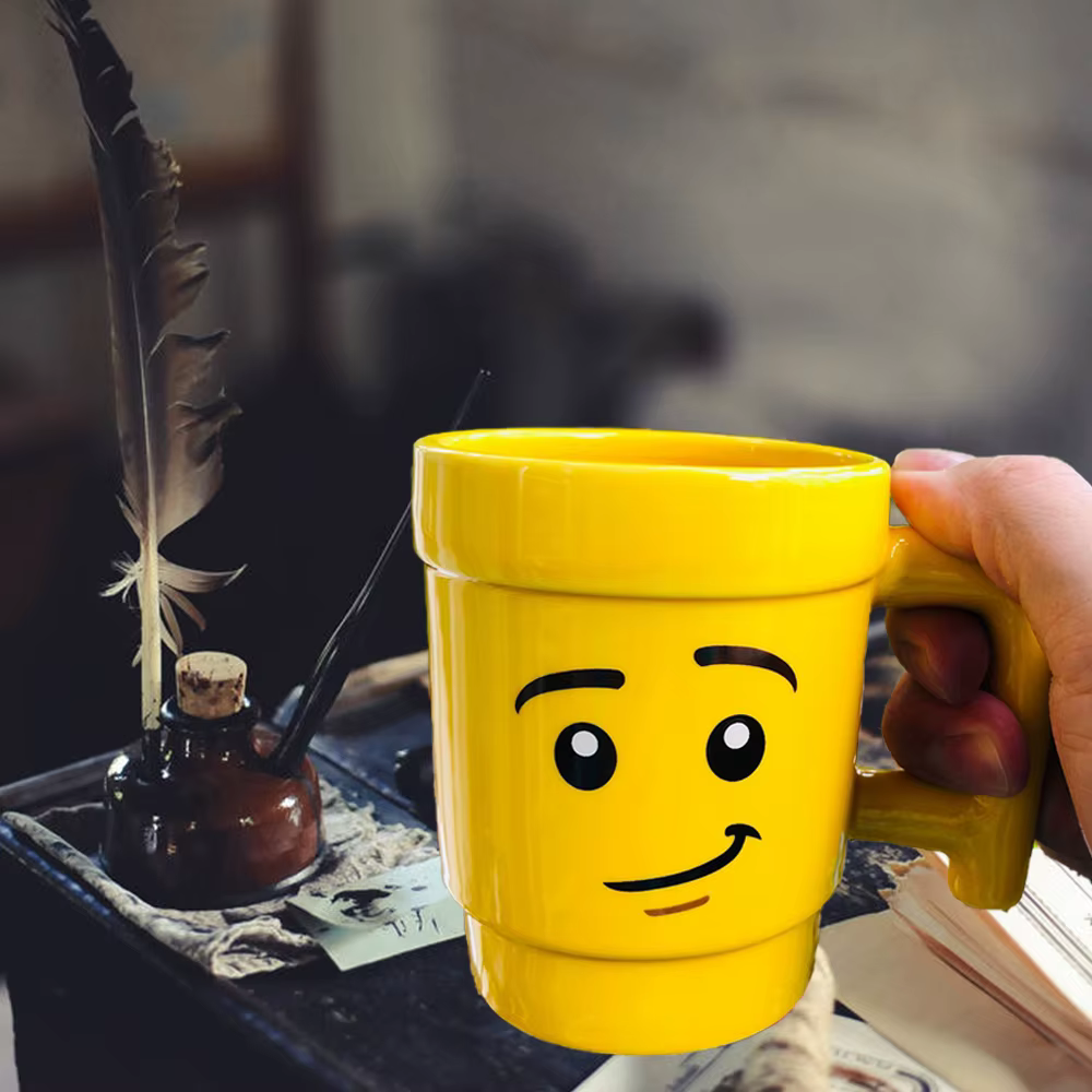 Tasse en céramique de 250ML, dessin animé mignon, café, lait, thé, verres, motif d'expression d'impu