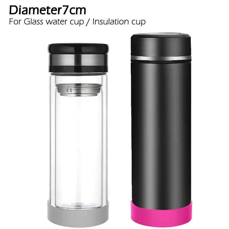 Joint de tasse d'eau en Silicone de 7CM, 1 pièce, manchon Anti-usure et anti-rayures, isolation du f
