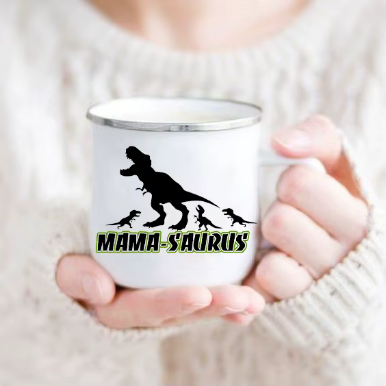 Tasses à café en émail pour maman, cadeau de fête des mères, cadeaux d'anniversaire, tasse à thé, me