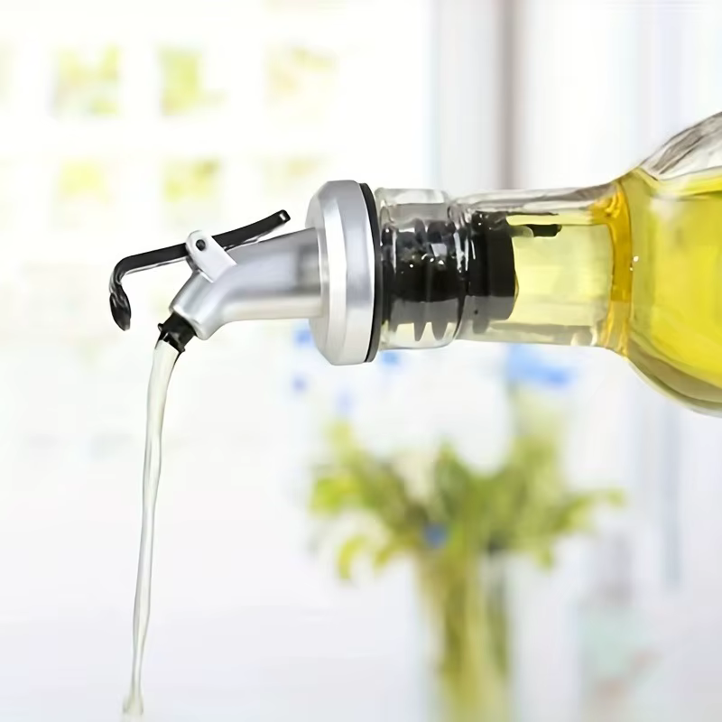 3 pièces becs d'huile d'olive bouchon de bouteille de vinaigre d'huile bec distributeur de buse étan