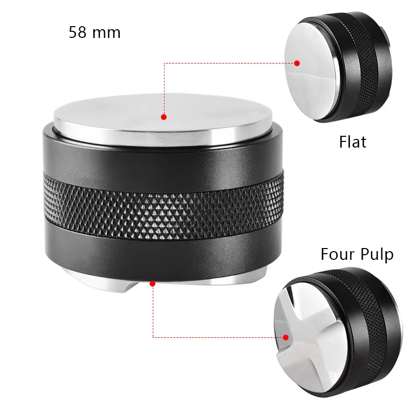 CAFEBiens Y-Distributeur de café expresso en acier inoxydable, 3 pentes inclinées, palmier réglable,